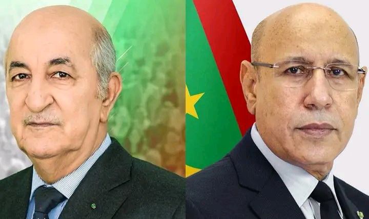 غزواني لتبون: موريتانيا حريصة على تعزيز العلاقات مع الجزائر الشقيقة