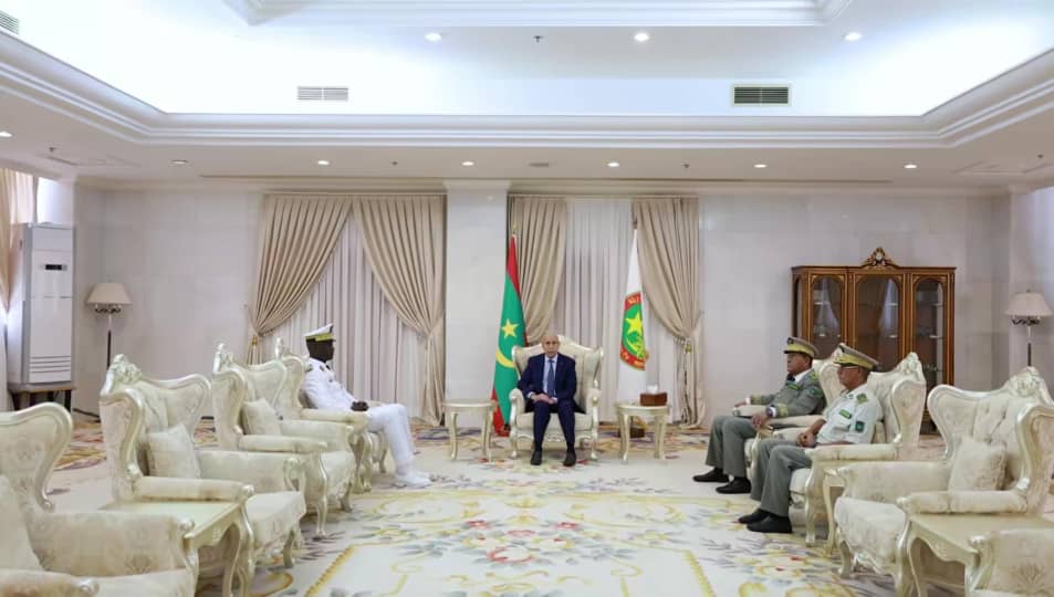 غزواني يبحث مع قائد أركان الجيوش السنغالي التعاون العسكري